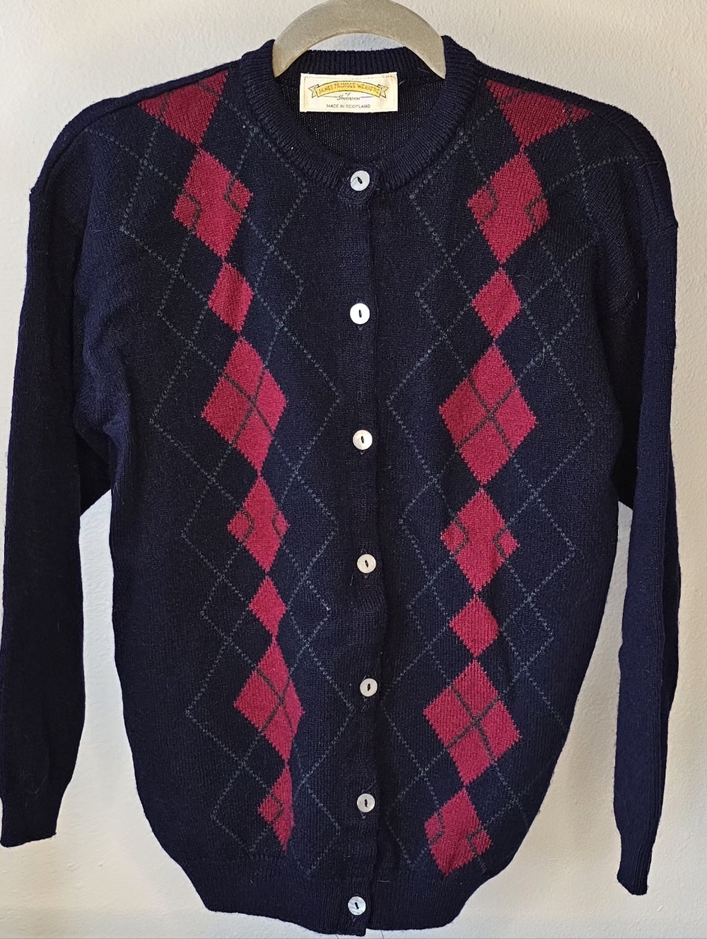 Unisex Vintage James Pringle Weavers Cardigan. Size S